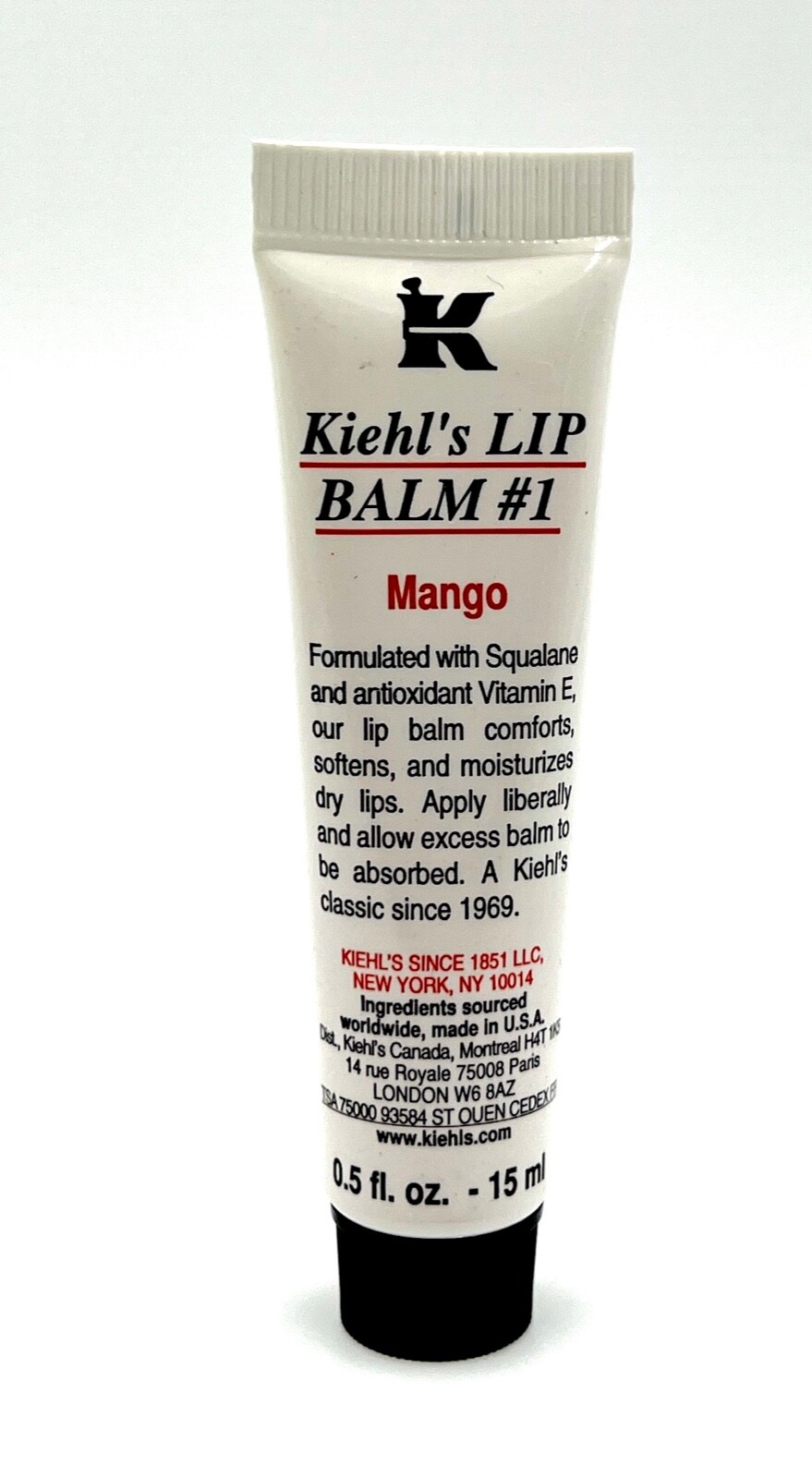 New! Kiehl's  Lip Balm #1 ~ Mango ~  0.5  oz / 15 ml