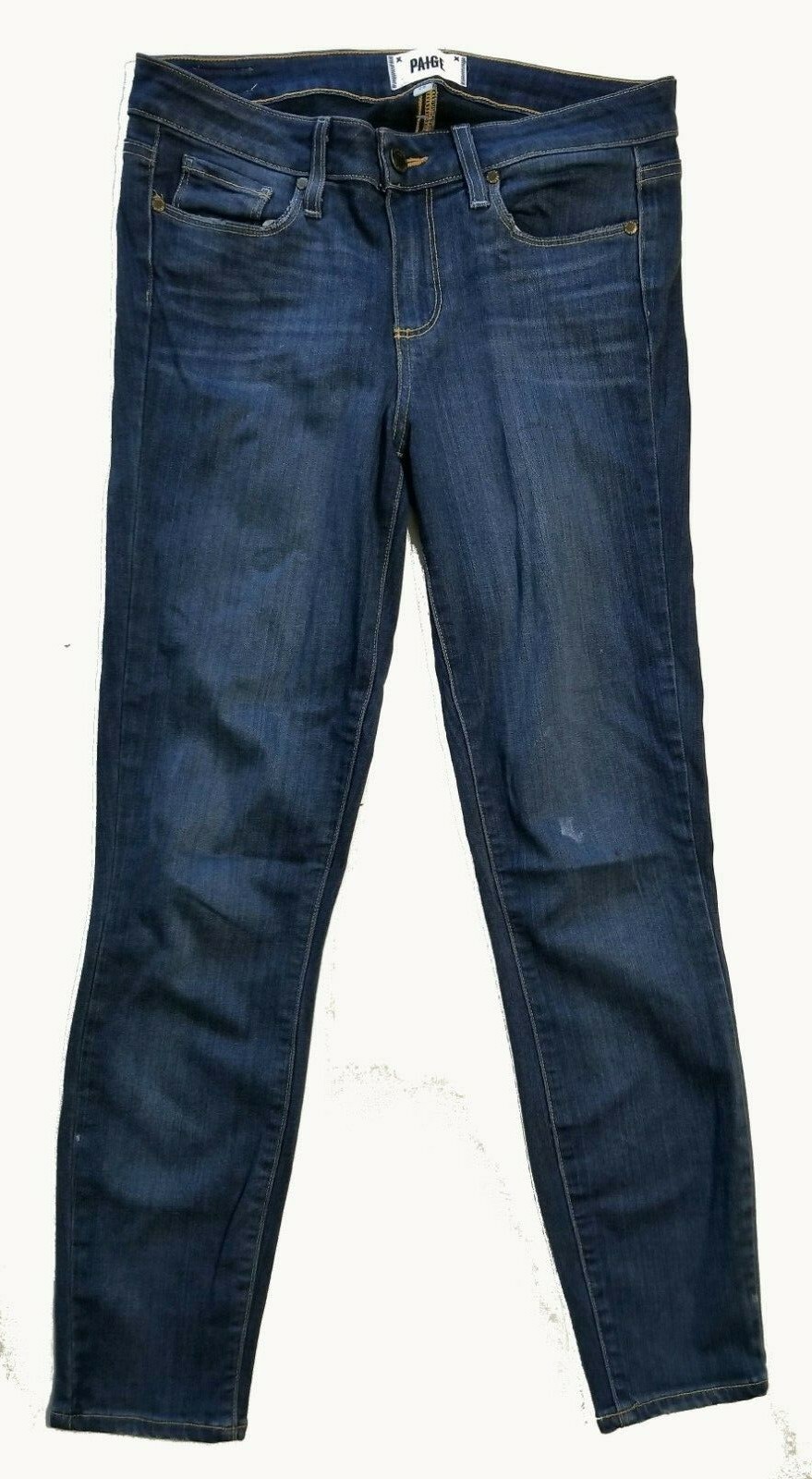 Paige Transcend Women's Medium Wash Jeans,Verdugo Crop 28" Waist, NWD