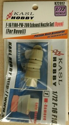 KASL Hobby 1/72 F-16 F100-PW-200 Exhaust Nozzle Set Open For Revell