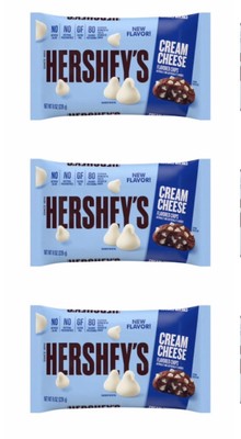Lot Of 3! Hershey's Cream Cheese Flavored Baking Chips 8oz Ea BB: 9/23