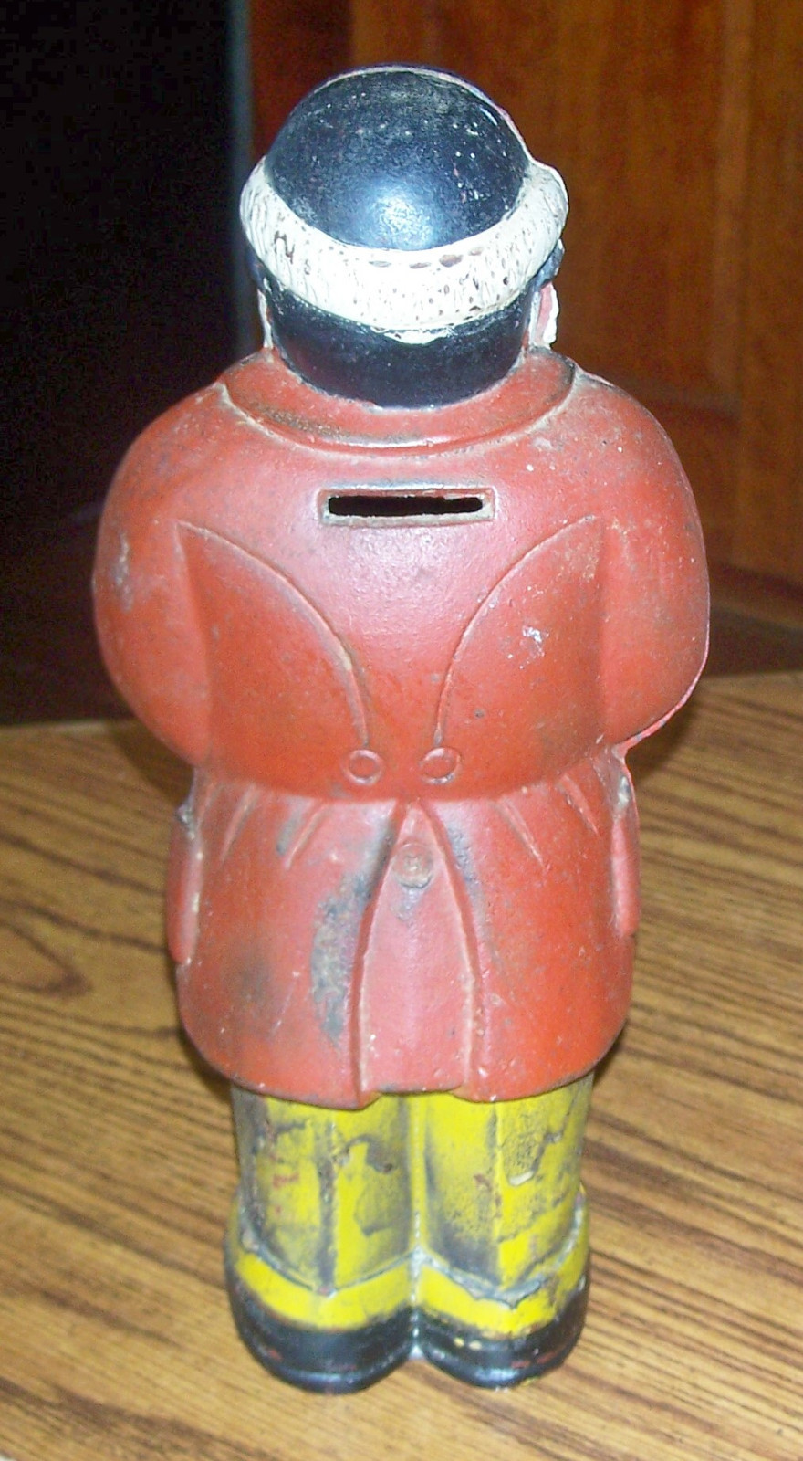 Antique Cast Iron Black American Piggy Bank 11