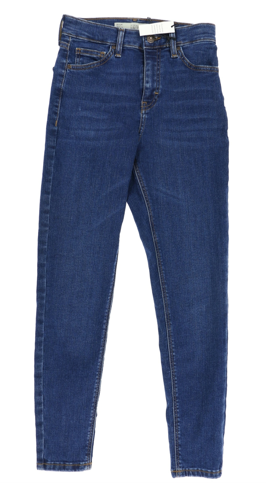 Topshop 244526 Womens Jamie High Rise Ankle Skinny Jeans Blue Size 25