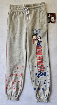 Betty Boop Women's Juniors Americana Collection Sweatpants Size M/New