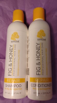 Madina Fig & Honey Hair Repairing Shampoo 8 oz Conditioner 2-in-1