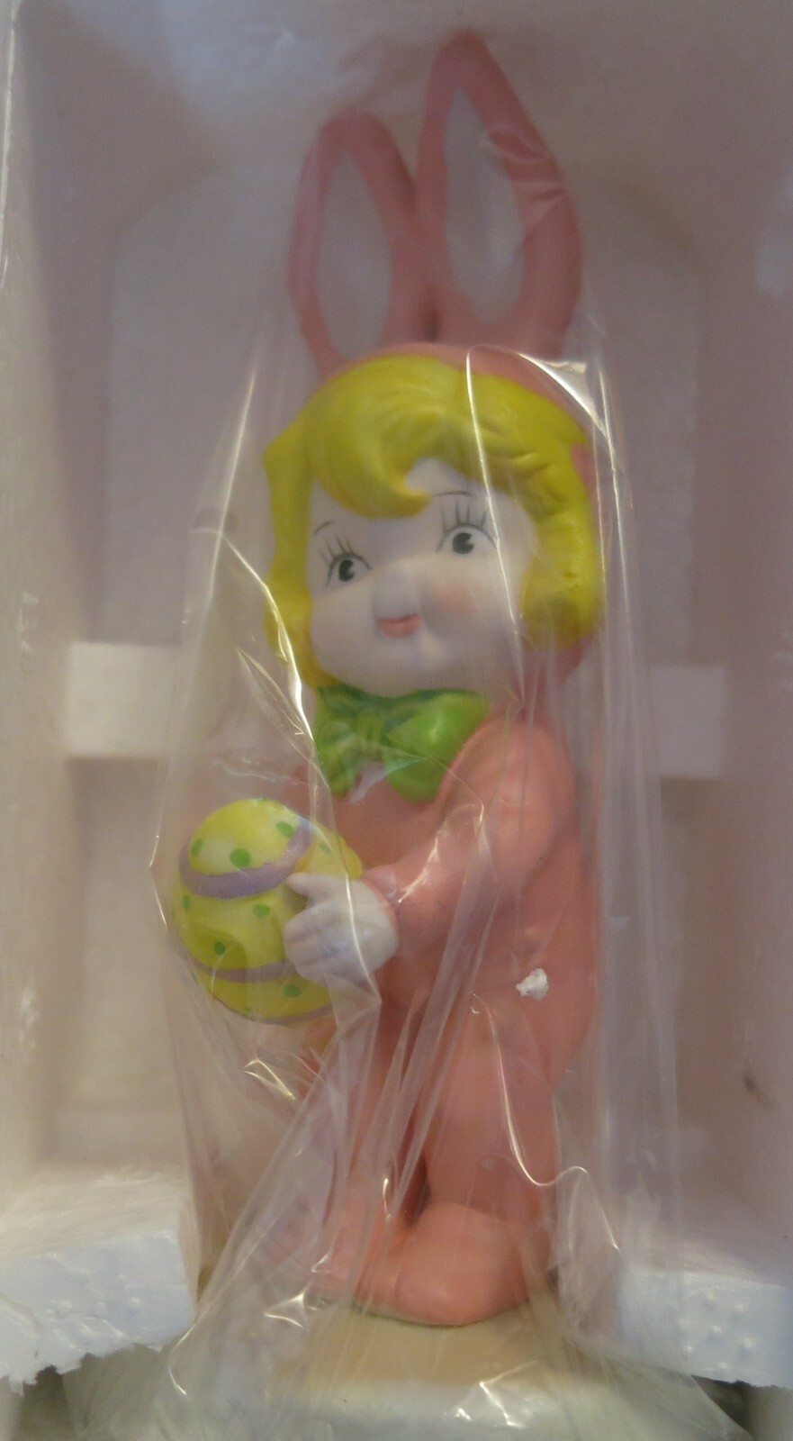 Vintage 1995 NEW Campbell Soup Kid Girl Figure Easter Egg Bunny NIB ADORABLE