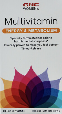 GNC Women's Energy and Metabolism Multivitamin Timed-Release Caplets