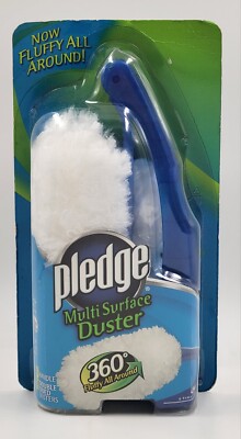 Pledge Multi Surface Duster 360 Fluffy All Around Starter Kit 1 Handle 2 Refills