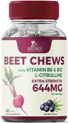 Beet Chews - Extra Strength Beet Root Chewables