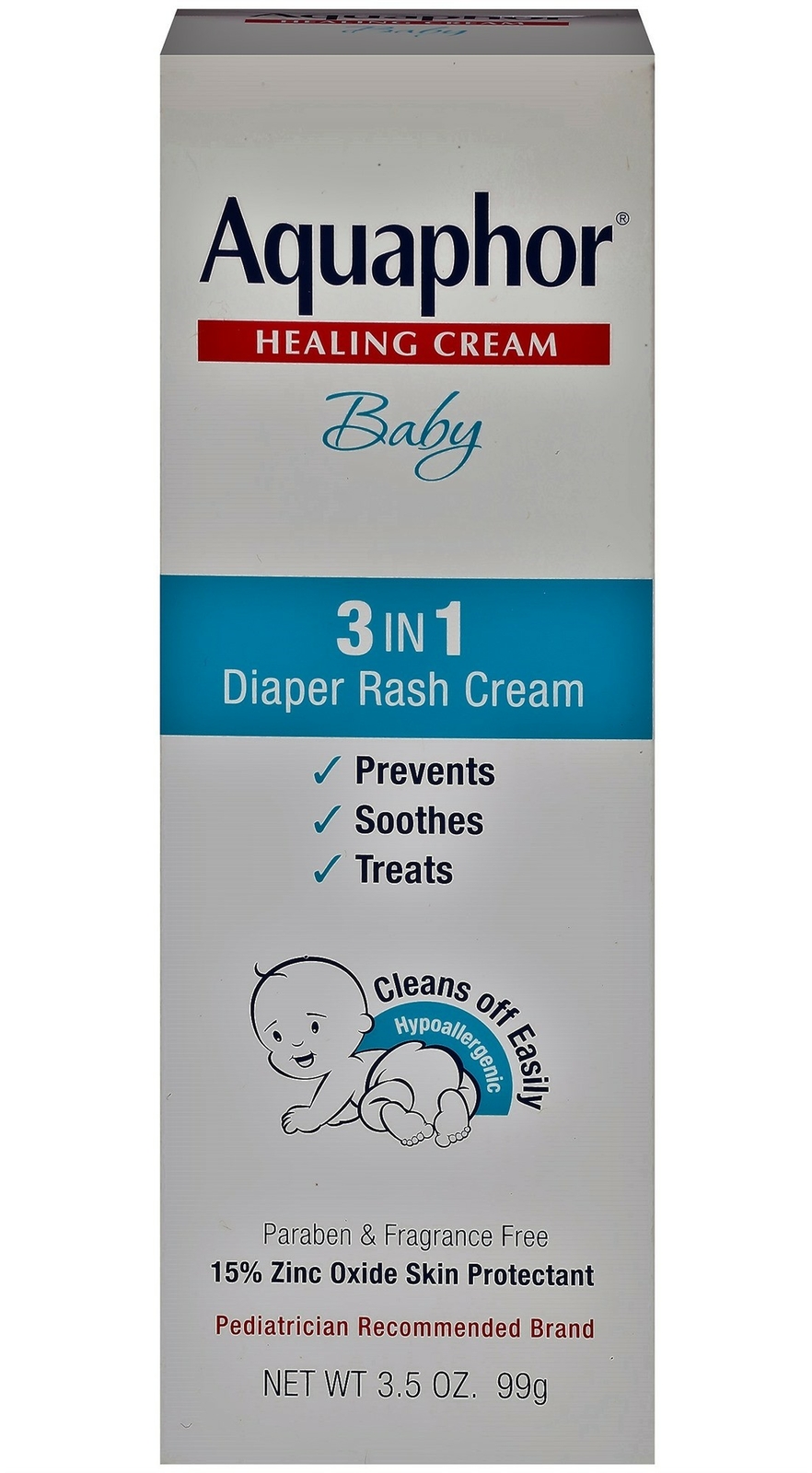 Aquaphor Healing Baby Diaper Rash Cream, 3.5 Oz 05/2020