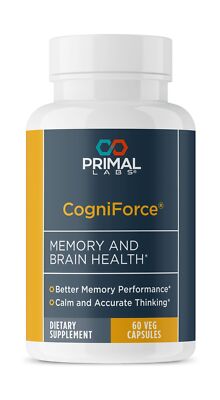 Primal Health CogniForce - Memory & Brain Health - Acetyl L-Carnitine Formula...