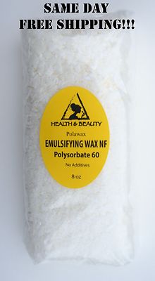EMULSIFYING WAX NF POLYSORBATE 60 PURE POLAWAX 8 OZ