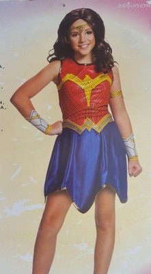 Rubie's Wonder Woman WW84 Halloween Costume DC Comics Girl Med 8-10 New #701003