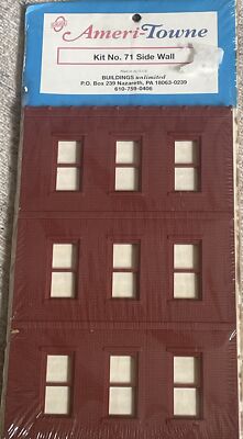 Vintage O Gauge Ameri-Towne Building KIT No 71 Side wall New In package