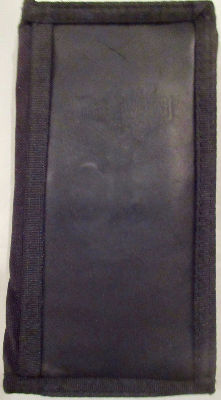 Harley Davidson Motorcycles Black Tri-Fold Wallet Nylon w/ Leather Front