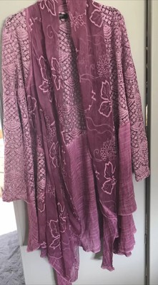 Ladies Stunning Summer Pink  Waterfall Jacket/ Cardi By Klass , Size M
