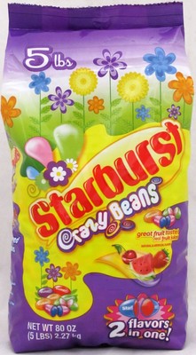 Starburst Crazy Jelly Beans Candy Easter Jellybeans 2 Flavors in 1 Bulk 5 LB Bag