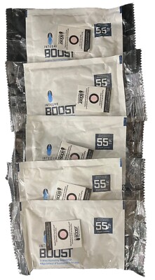 Integra Boost 55% Humidity Regulator 5-PACK of 67 Gram Packages - Ship FREE!