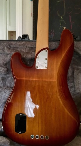 2016 Burst Fender American Precision Bass Elite 4 String Please Read Description