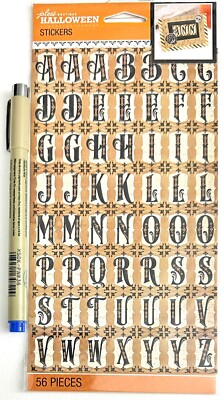Halloween Letters Stickers Jolee's Scrapbooking Journal Card Making