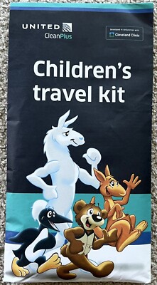 United Airlines Children's Travel Kit - Unused, NEW, Sealed