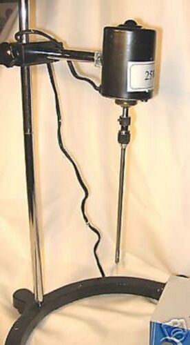Electric overhead stirrer mixer variable speed 100W Free PTFE shaft New