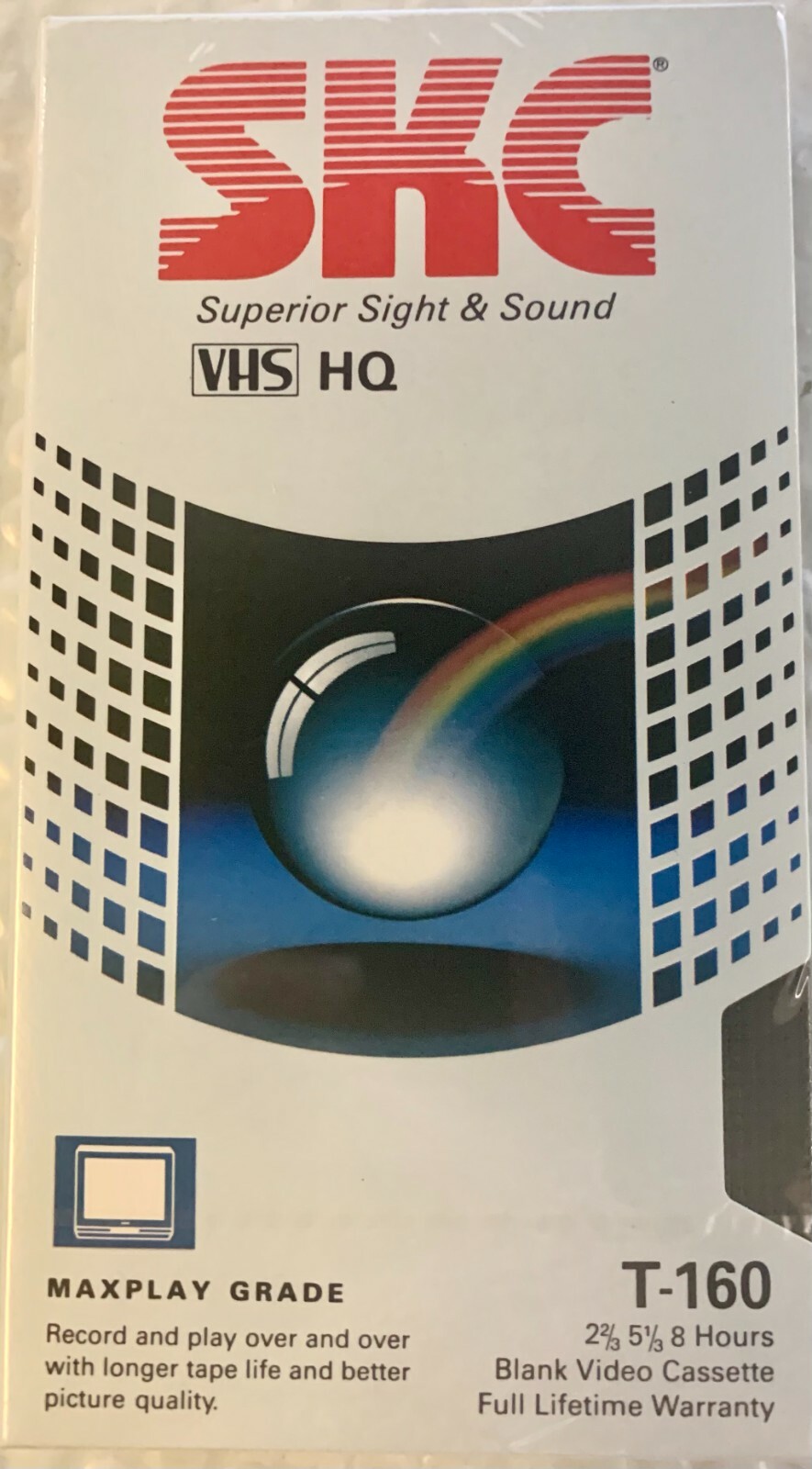 SKC VHS HQ Maxplay Grade Blank Video Cassette Tape T-160 (up