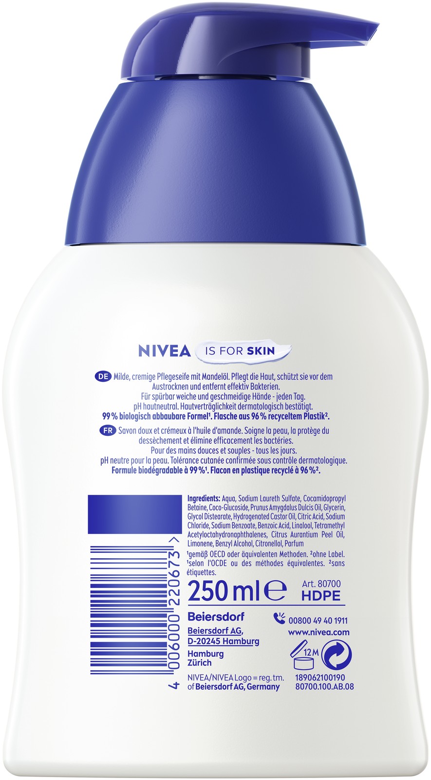 NIVEA Flüssigseife Creme Soft 6 x 250ml - Bild 3 von 3