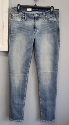 Rock & Republic Skinny Berlin Stretch Soft Jeans 12 Rhinestones 33W 31L NWT