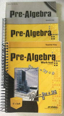 A Beka Book Pre-Algebra Teacher Key, Quiz/Test Key, Solution Key - 3rd Edition