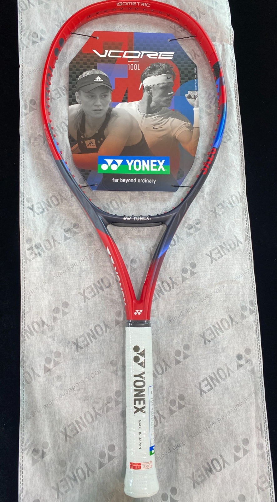 Yonex 2023 VCORE 100L Tennis Racquet Racket 100sq 280g G2