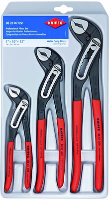 Knipex Alligator 3pc Adjustable Plier Set 002007US1 7'' 10'' 12'' Water Pump Pliers
