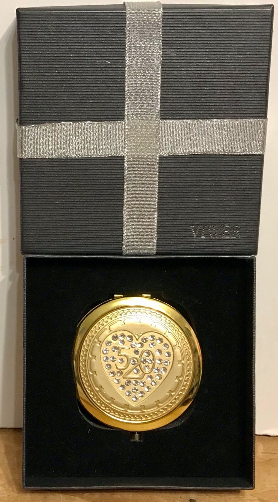 Kaqiusha Compact Jeweled w BOX VIWER Gold Tone 520 | eBay
