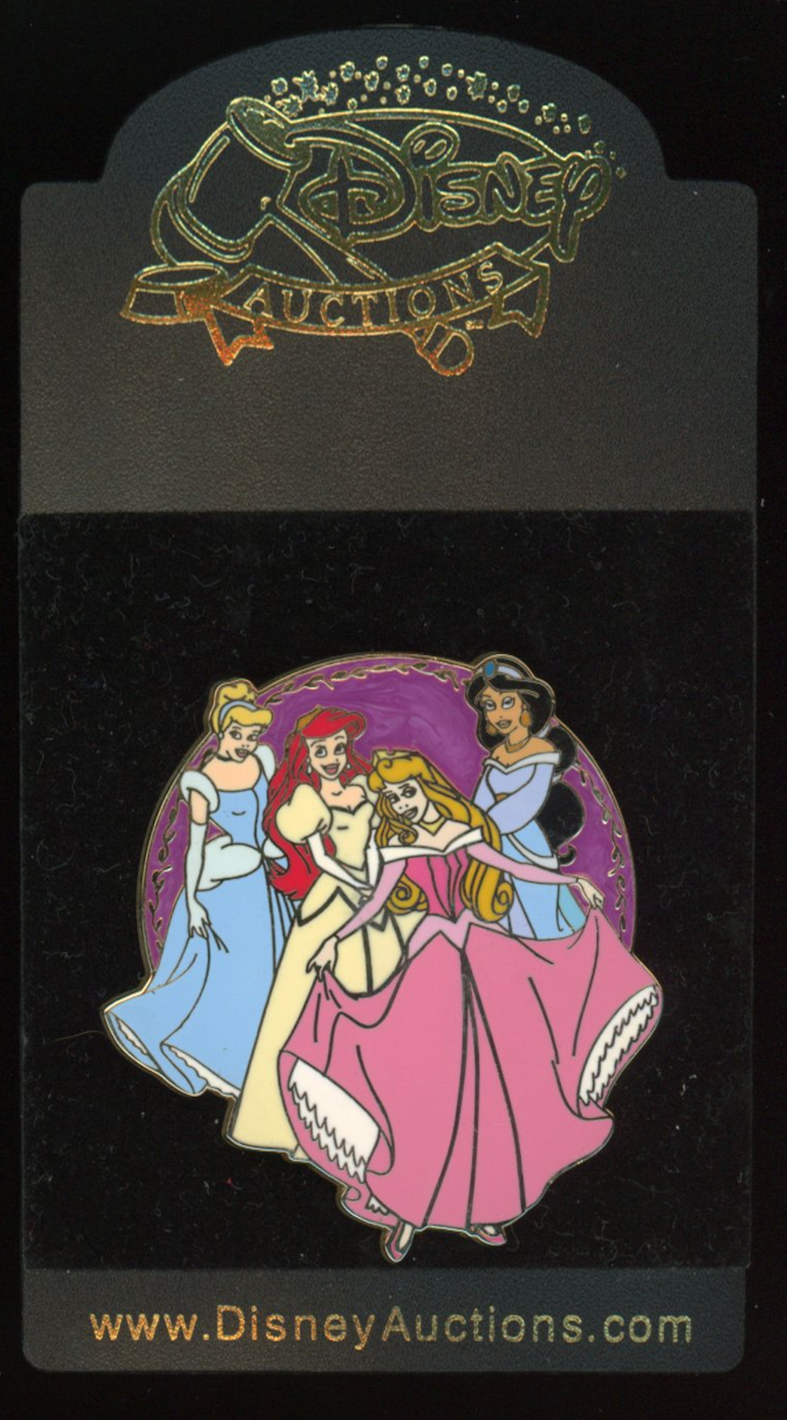 Disney Auctionsアリエル ピンバッジ 限定250個 Disney Auctions Princesses Ariel Cinderella Aurora Jasmine