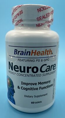 NeuroCare Natural Brain Health Supplement Support Highly Concentrated Tablets 60