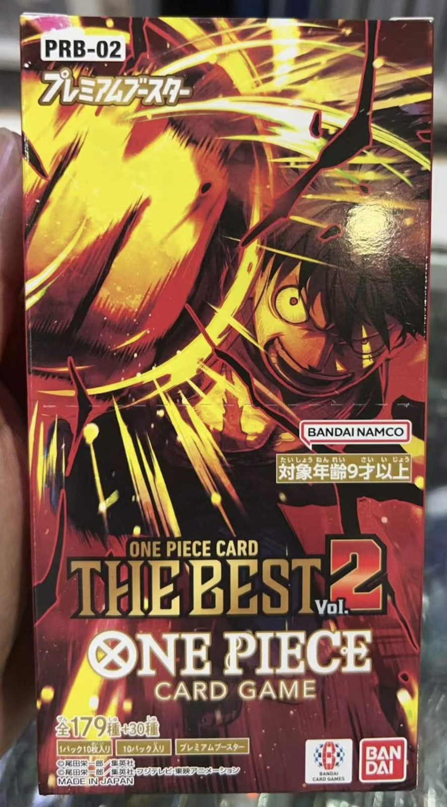 ONE PIECE CARD THE BEST vol.2 (4BOX） ONE PIECE Card Game Premium The Best vol.2 PRB-02 Box Japanese PSL