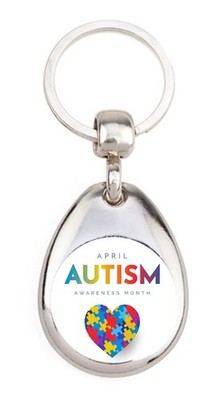 Autism Awareness Month - Porte clé en métal