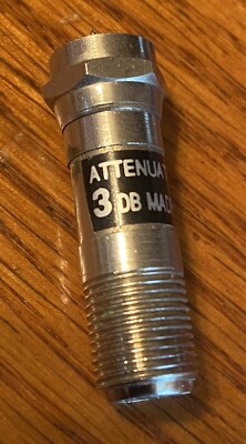 3dB RF Female to Male Attenuator 885-3 CATV Cable TV Adapter Connector