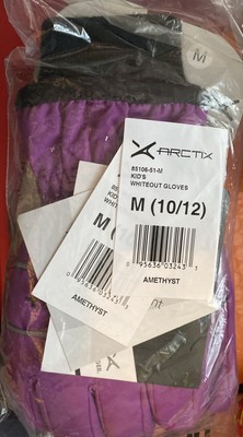 Arctix Youth-Girls Whiteout Insulated Ski Gloves Amethyst - NWT
