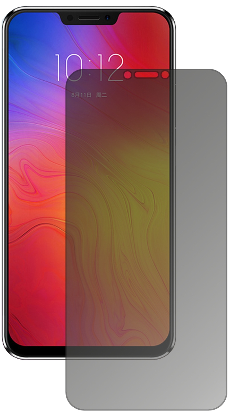 Schutzfolie für Lenovo Z5 mit Sichtschutz Blickschutz Folie