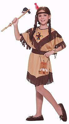 Girls Native American Indian Costume Fancy Dress Child Childrens Size S Small 
