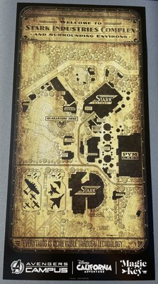 Disney Marvel Avengers Campus Map Disneyland Annual Passholder Magic Key
