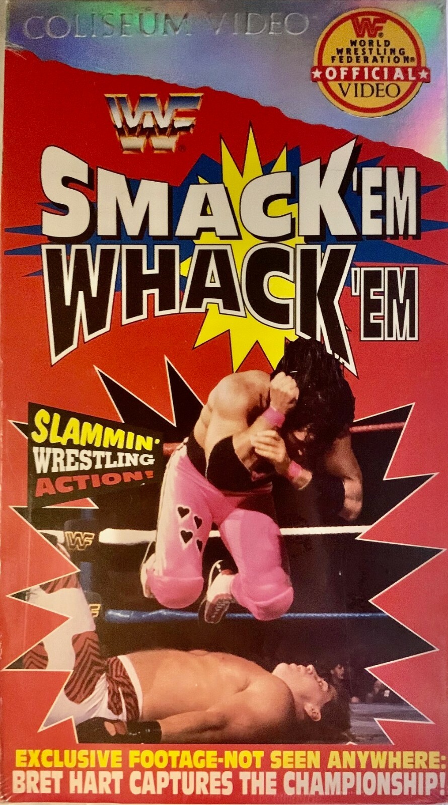 WWF Smack 'Em Whack 'Em Vintage Wrestling VHS, 1993 Rare New