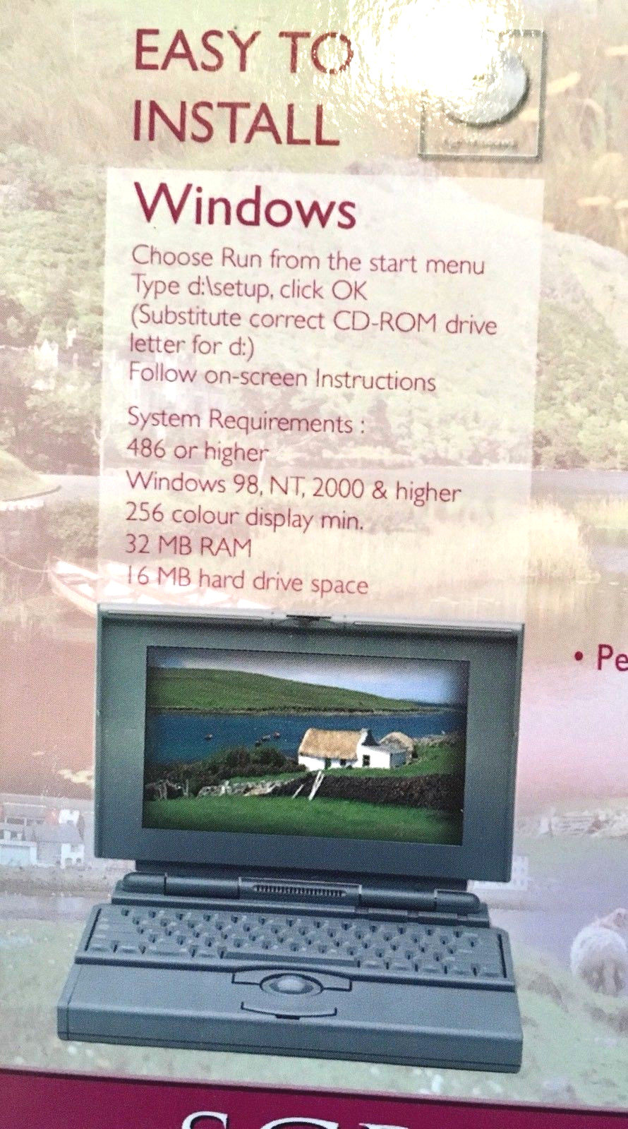 John Hinde LTD Ireland CD Screen Saver Perpetual Calendar 24 Color Images