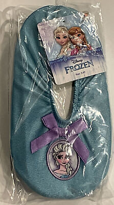Disney Frozen Anna or Elsa Ballerina Slippers Toddler Girls Size 3-4T NWT