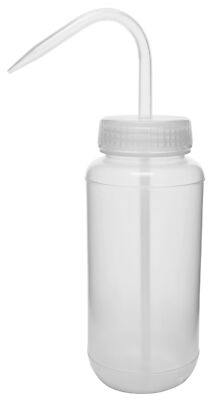 500mL Wash Bottle - Wide Mouth - Non-Vented Cap - Unlabeled - LDPE - Eisco Labs