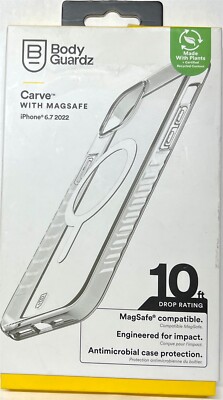 BodyGuardz - Carve Case with MagSafe for iPhone 15 Plus/14 Plus- Clear