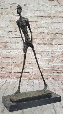 44 cm Bronze Skulptur Laufender Mann Walking man Stil  Musee DOrsay Paris