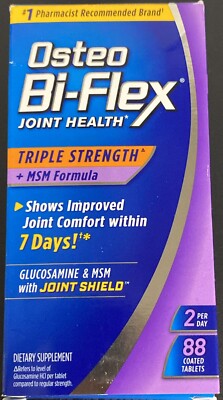 Osteo Bi-Flex Joint Health Triple Strength + MSM Formula 88 ct Exp.04/2027 (M5)