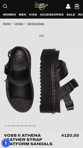 【DR. MARTENS】Voss II Quad Strappy Platform Sandal Dr. Martens Voss II Quad Women's Leather Strap Platform