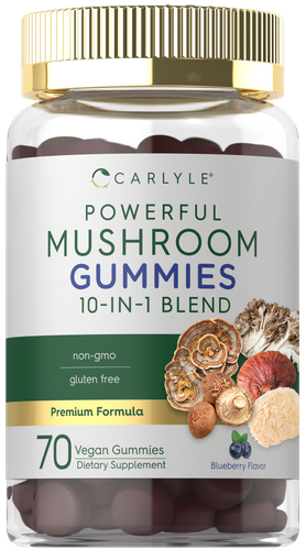 Мармеладки с грибами | 70 веганских мармеладок | Смесь 10 в 1 | Без ГМО | от Carlyle